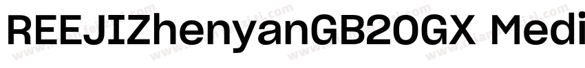 REEJIZhenyanGB20GX Medium字体转换